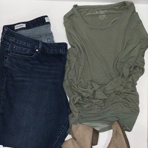 Torrid Boyfriend Jeans 22 and Chico Shirt 2x